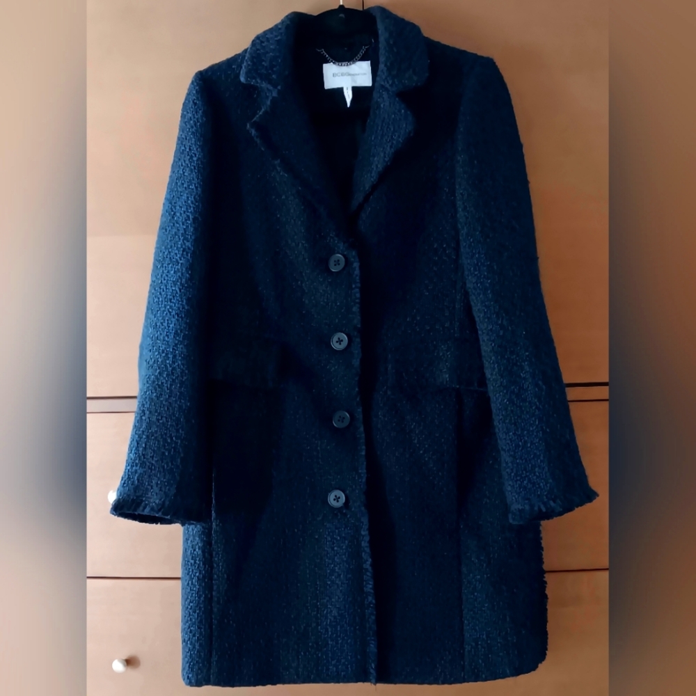 BCBGeneration Coat, Size S, Navy